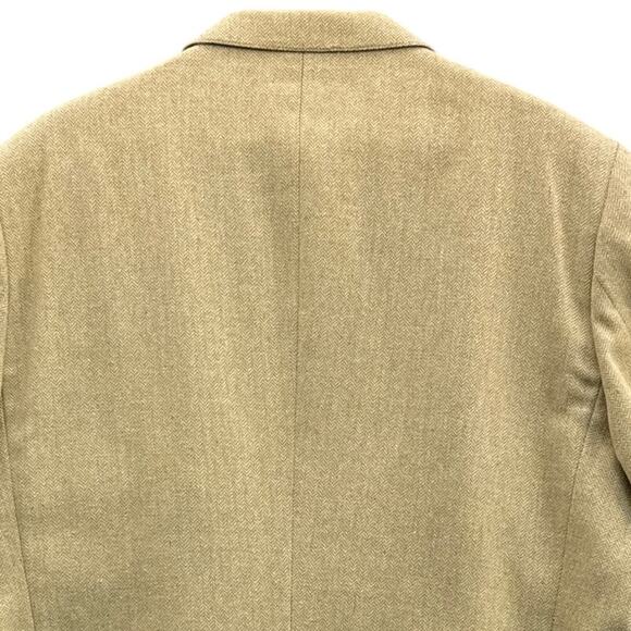 Witty Brothers Vintage Tan Linen Blend Suit Jacket Blazer Men Size 52 - Picture 6 of 7